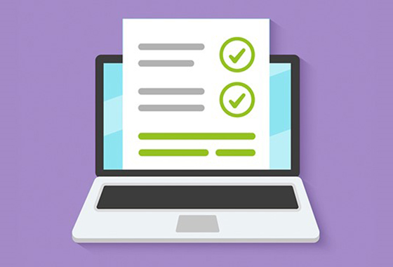 computer with check lists