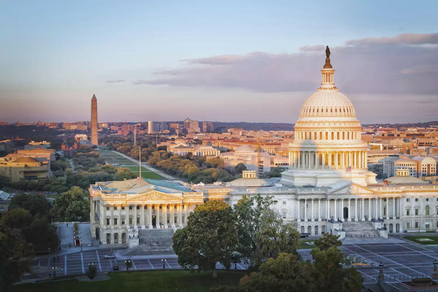 Skyline view of Washington D.C.