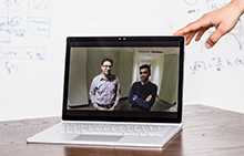 low-power prototype streaming videos to a laptop. Photo: Dennis Wise/University of Washington