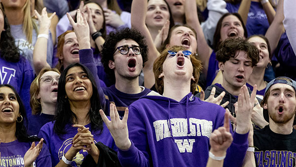 Huskies cheering
