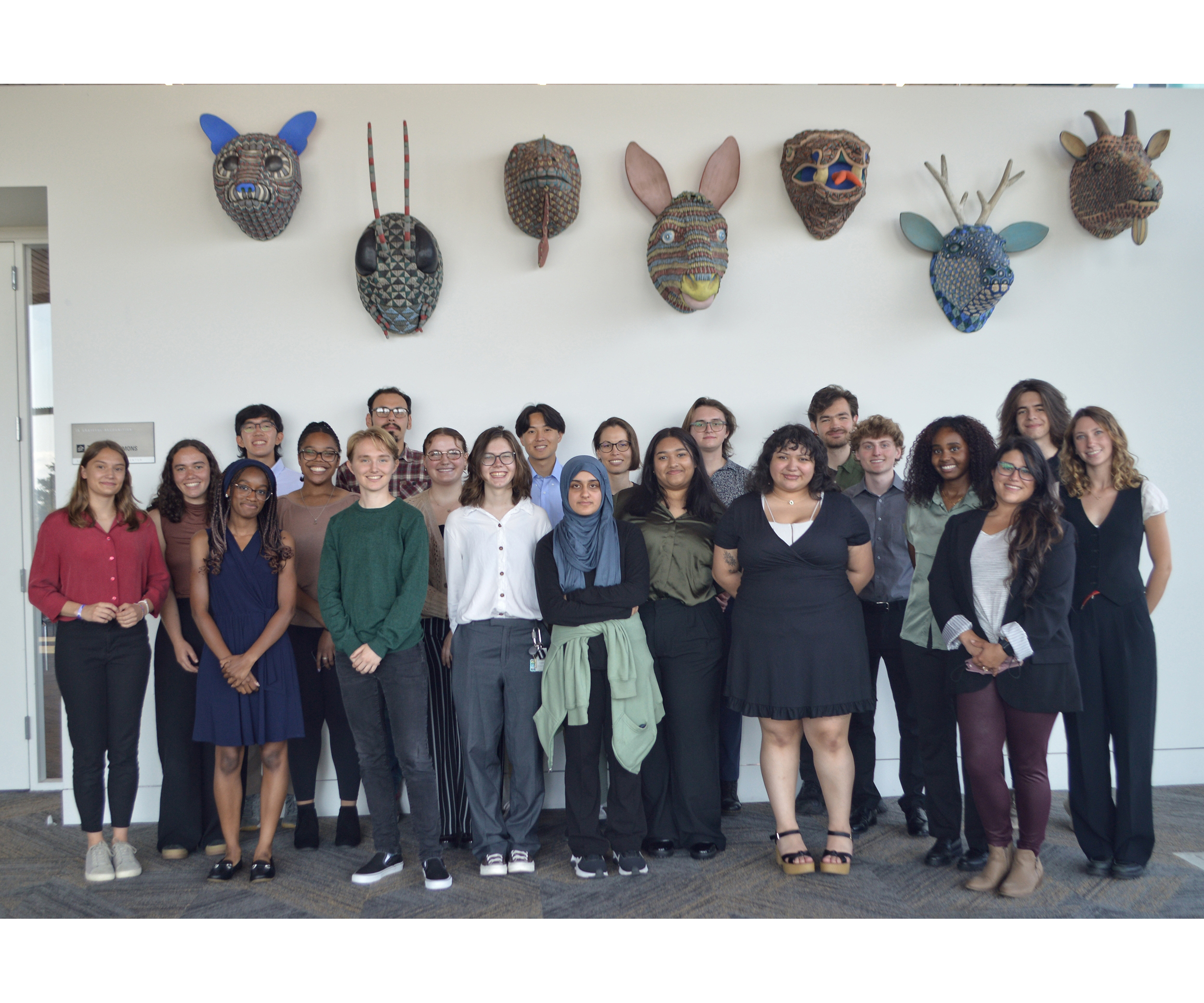 Students at the research symposium.